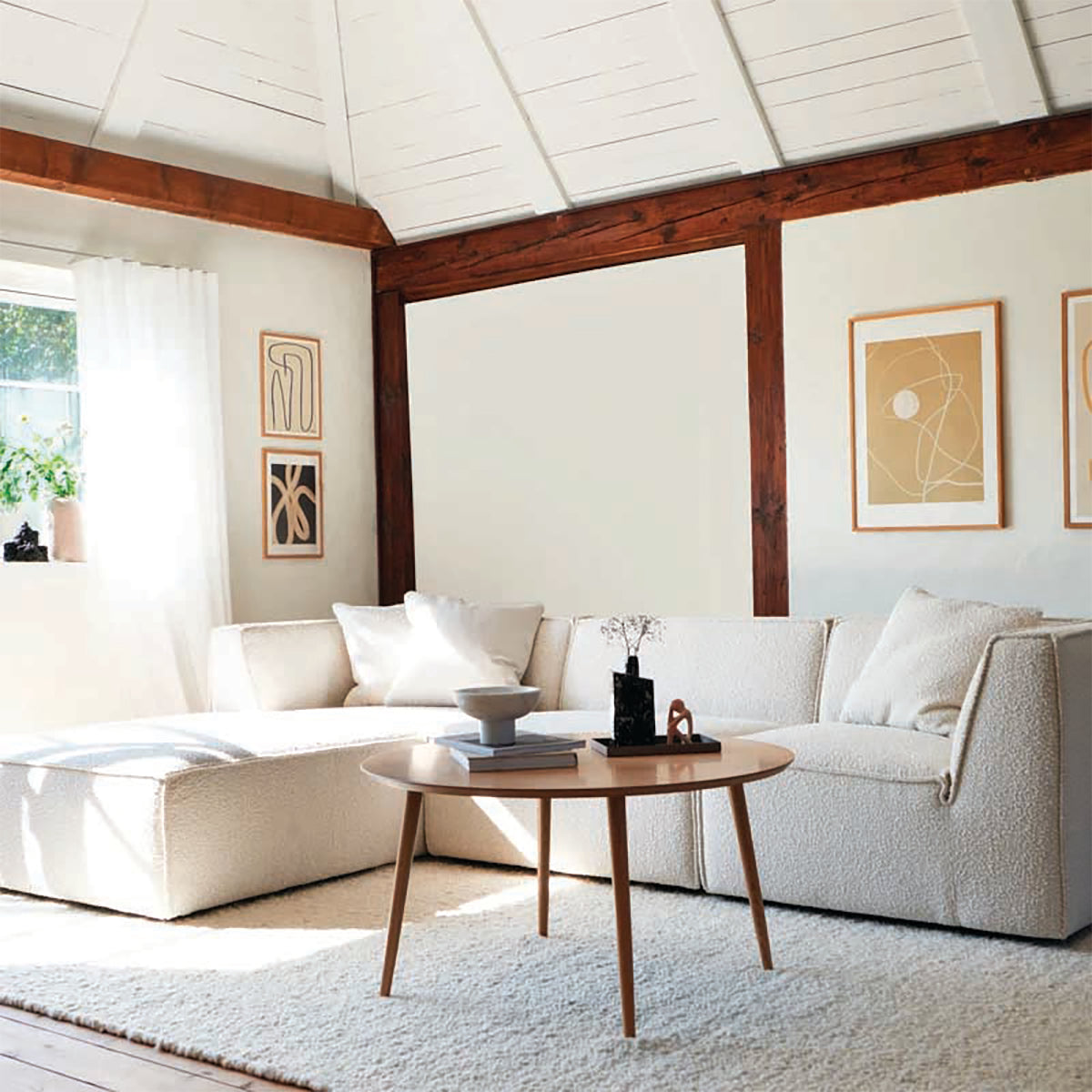 Canapé modulable Dane 1 place avec méridienne droite