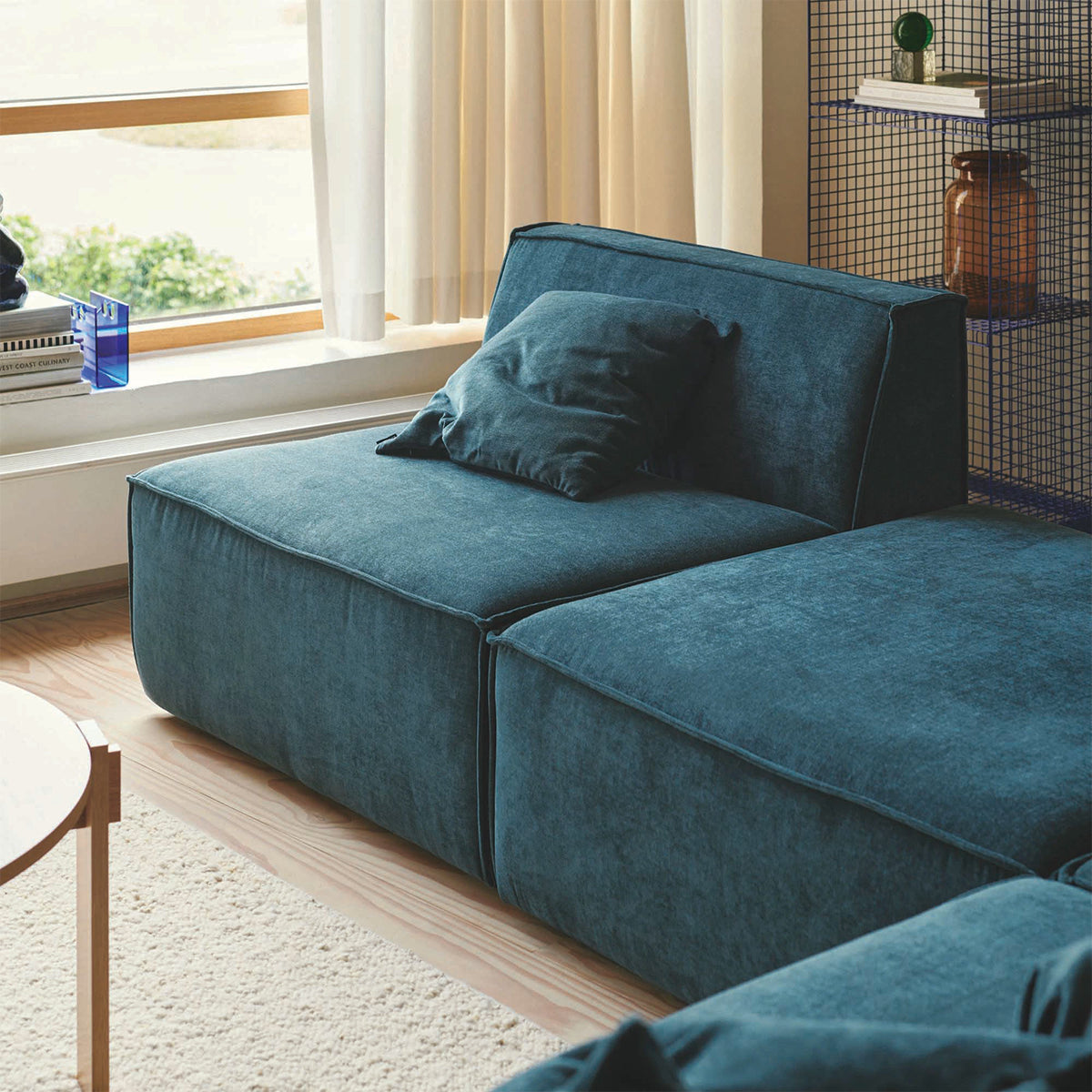 Canapé modulable Dane 1 place avec méridienne droite