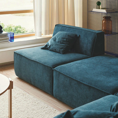 Canapé modulable Dane 1 place avec méridienne droite