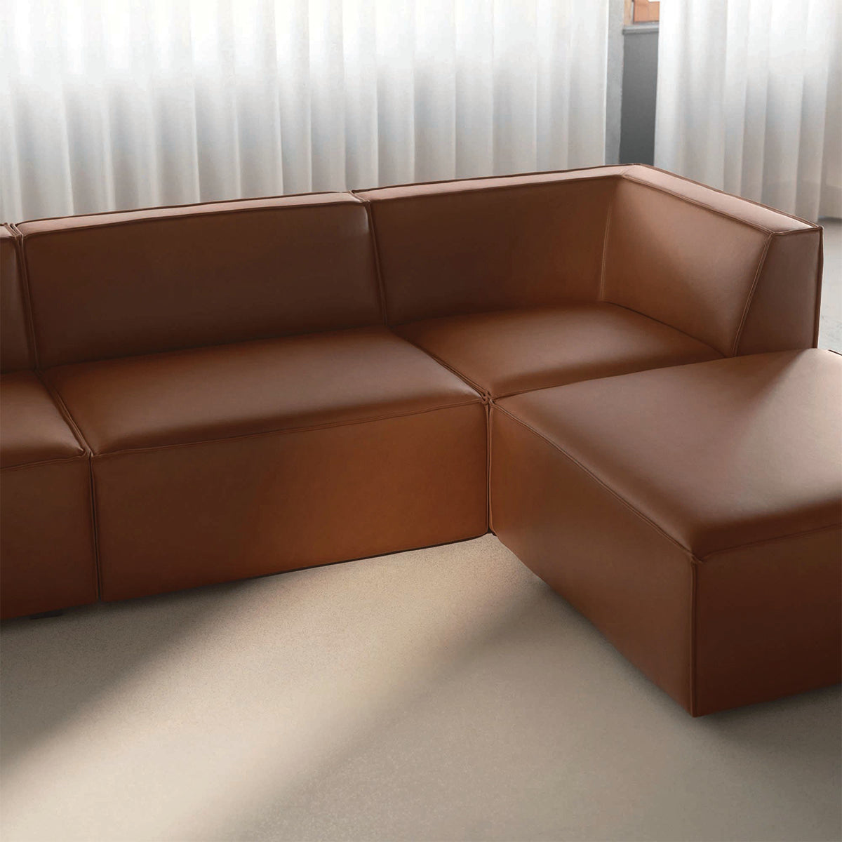 Canapé modulable Dane 1 place avec méridienne droite