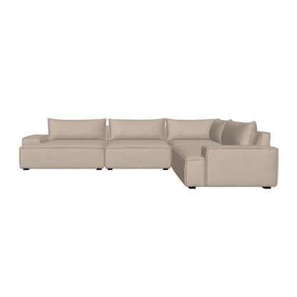 Canapé d'angle droit modulaire 4 places Daphne