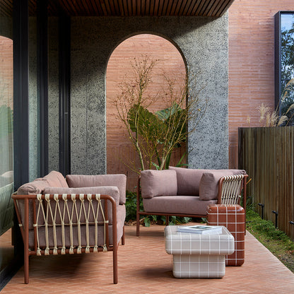 Table d'appoint en carreaux de Séville