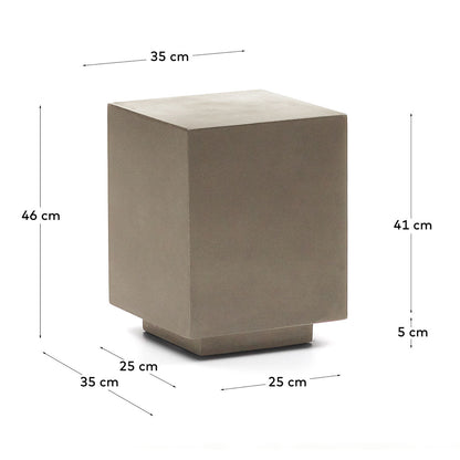 Table d'appoint en ciment Rustella (35 x 35 cm)