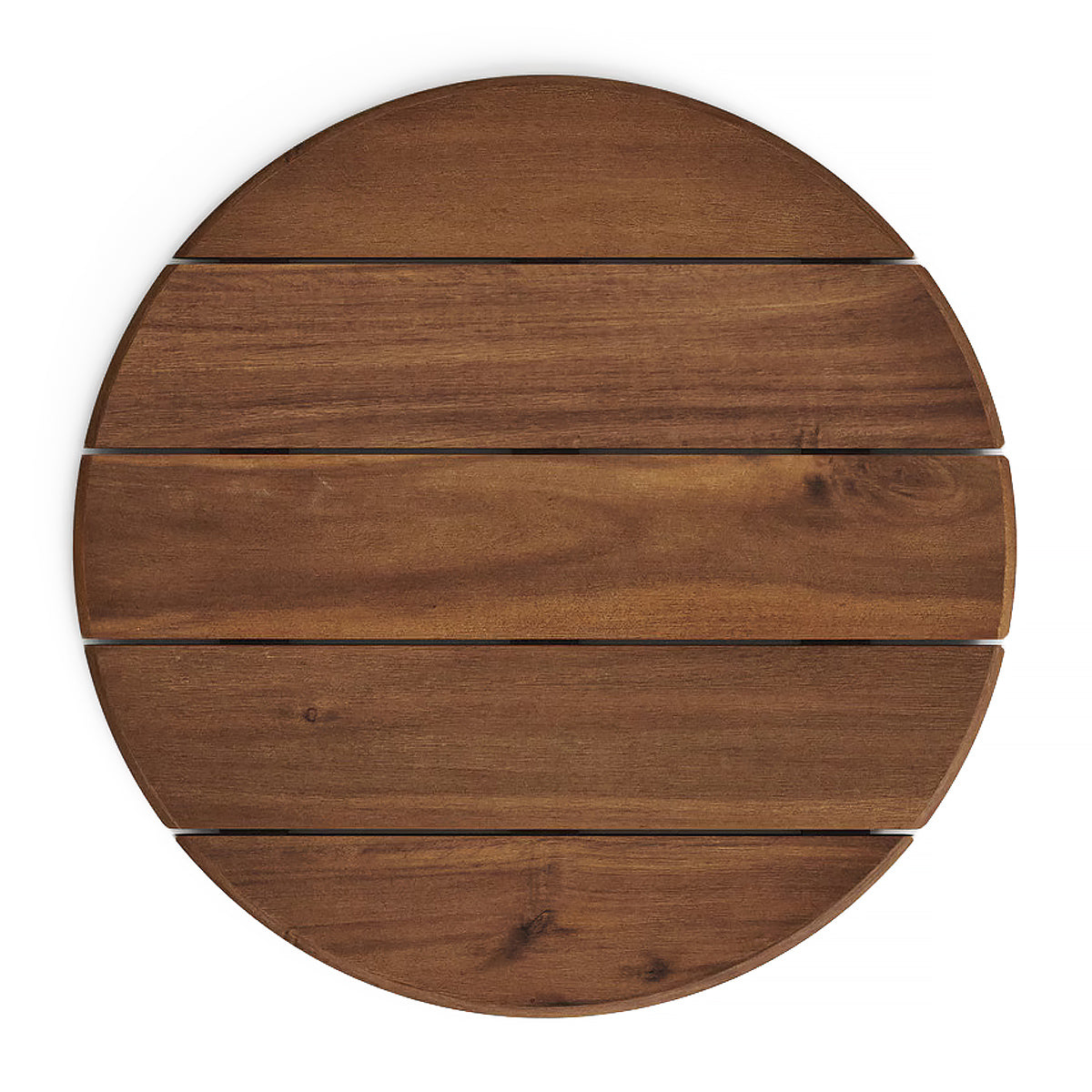 Table à manger d'extérieur ronde Saura (noire, 70 cm)