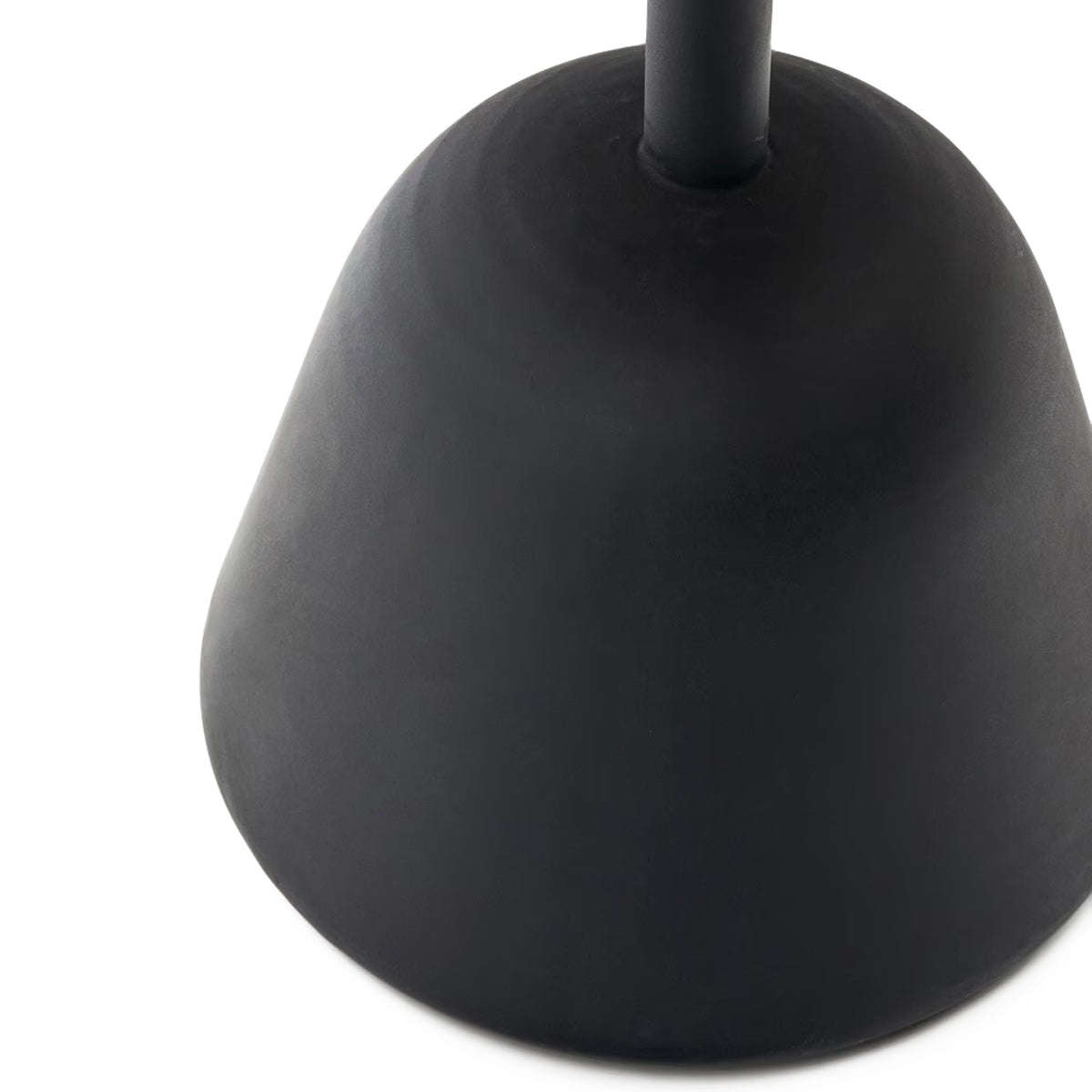 Table à manger d'extérieur ronde Saura (noire, 70 cm)