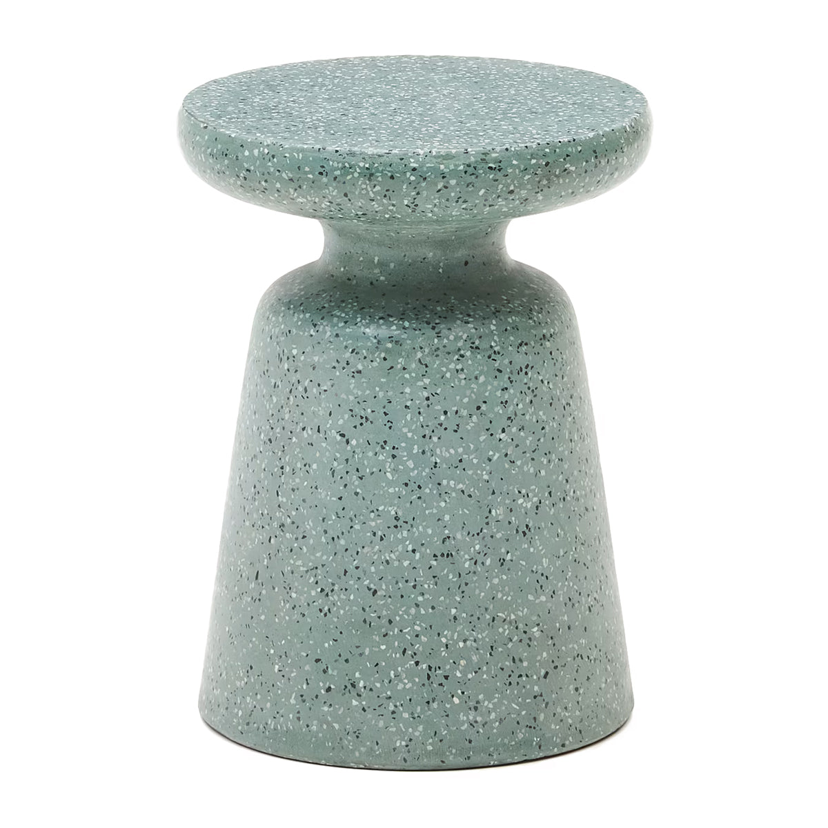 Table d'appoint d'extérieur Mesquida (terrazzo vert, 39 cm)