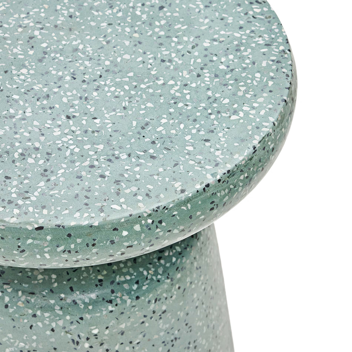 Table d'appoint d'extérieur Mesquida (terrazzo vert, 39 cm)