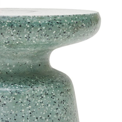 Table d'appoint d'extérieur Mesquida (terrazzo vert, 39 cm)