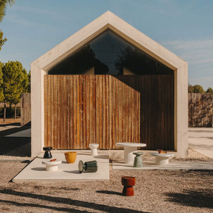 Table d'appoint d'extérieur Mesquida (terre cuite émaillée, 35 cm)