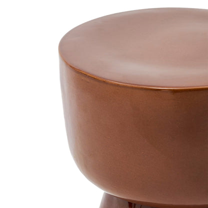 Table d'appoint d'extérieur Mesquida (terre cuite émaillée, 35 cm)