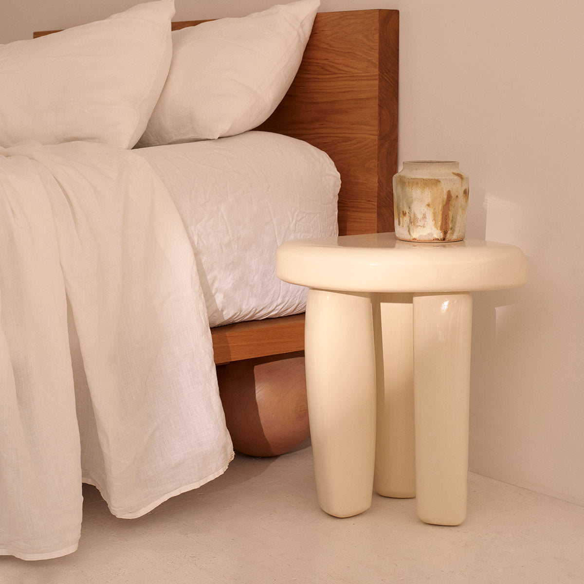 Lit Queen Yoko (chêne naturel)