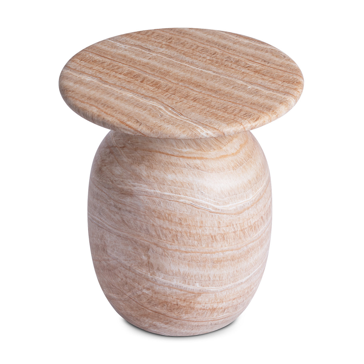 Table d'appoint ronde Sol (finition pierre naturelle)