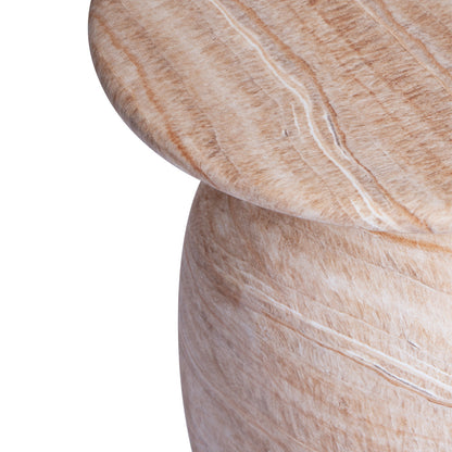 Table d'appoint ronde Sol (finition pierre naturelle)