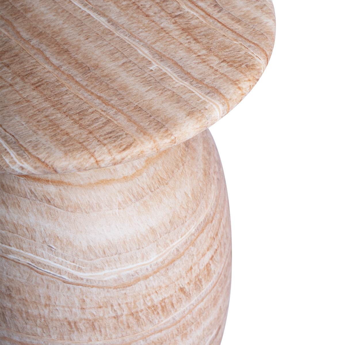 Table d'appoint ronde Sol (finition pierre naturelle)