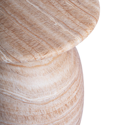 Table d'appoint ronde Sol (finition pierre naturelle)