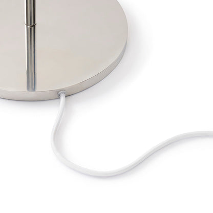 Lampadaire Bell (Chrome / Rotin Naturel)