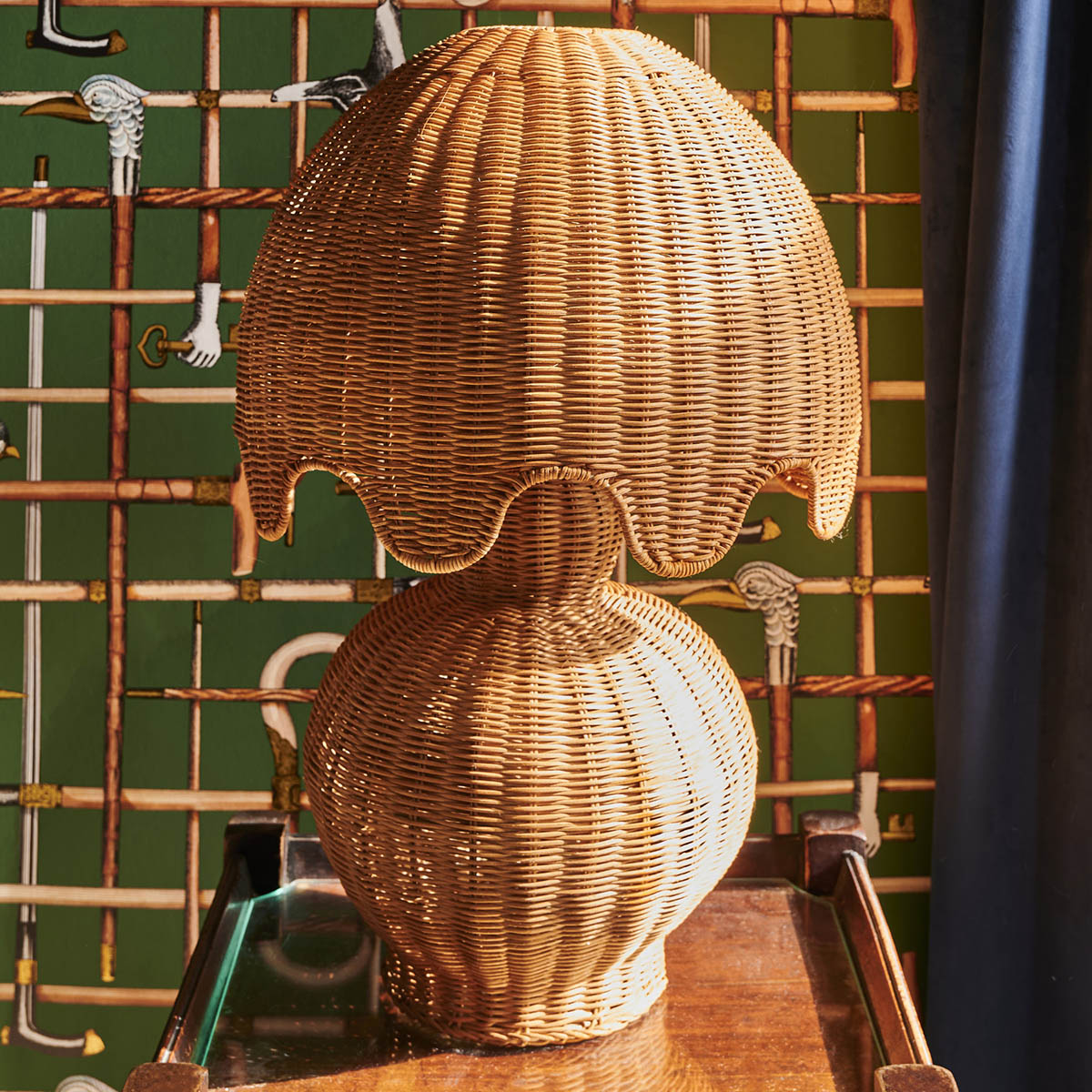 Lampe en rotin Genie