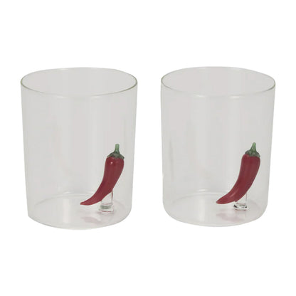 Gobeletes au piment (rouge, lot de 2)