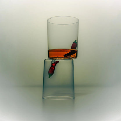 Gobeletes au piment (rouge, lot de 2)