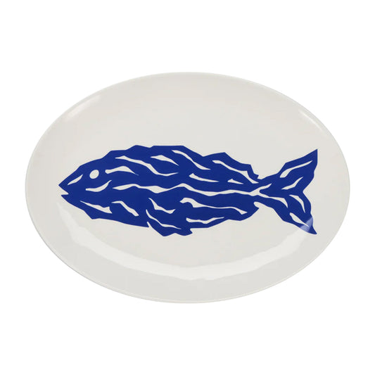 Plat de service Le Merou (bleu)