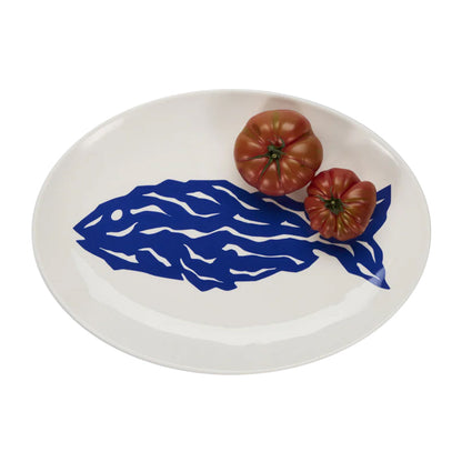 Plat de service Le Merou (bleu)