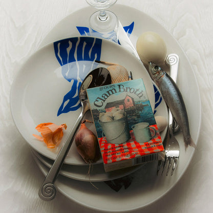 Plat de service Le Merou (bleu)