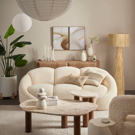 Vase à pied festonné texturé