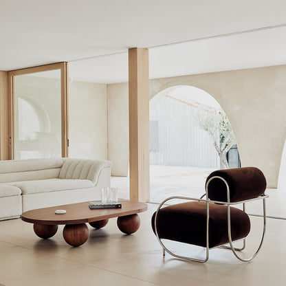 Table basse Yoko Capsule (noyer naturel)